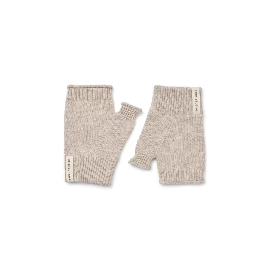 esmé studios - Elida Fingerless Gloves, Sand Melange esmé studios - Elida Fingerless Gloves, Sand Melange