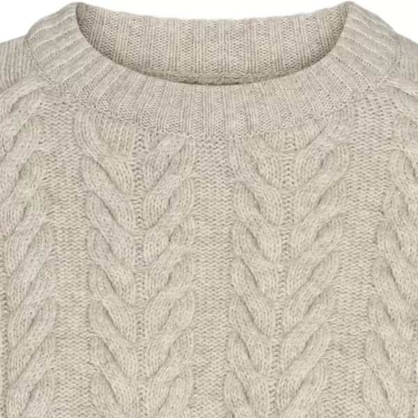 esmé studios - Elida O-neck Knit GOTS, Sand Melange esmé studios - Elida O-neck Knit GOTS, Sand Melange