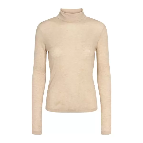 esmé studios - Ellia Roll Neck top, Wood Ash