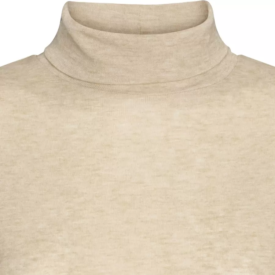 esmé studios - Ellia Roll Neck top, Wood Ash Melange