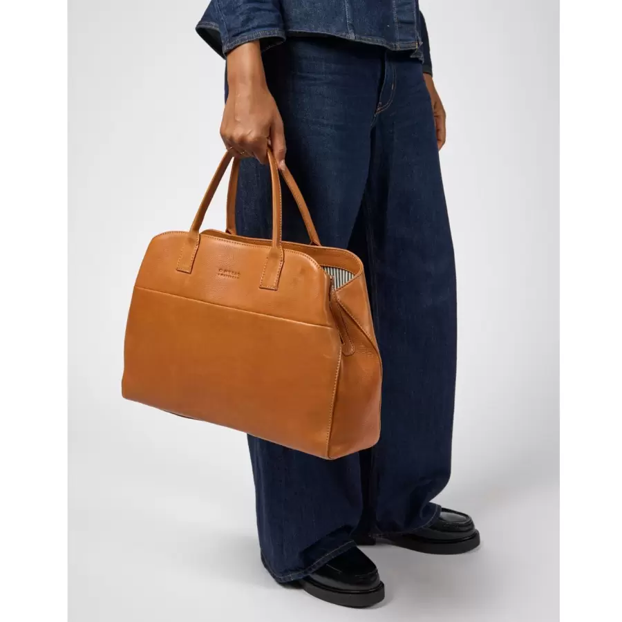 O My Bag - Arbejdstaske Rita Soft Grain Leather, Wild Oak