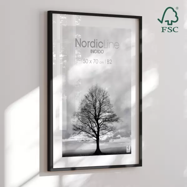 INCADO - Ramme 50x70 FSC, Lakridsfarvet - hent-selv