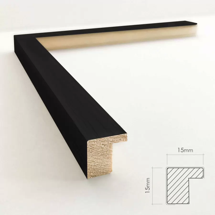 INCADO - Træramme Liqourice 50*70 FSC - Hent-selv