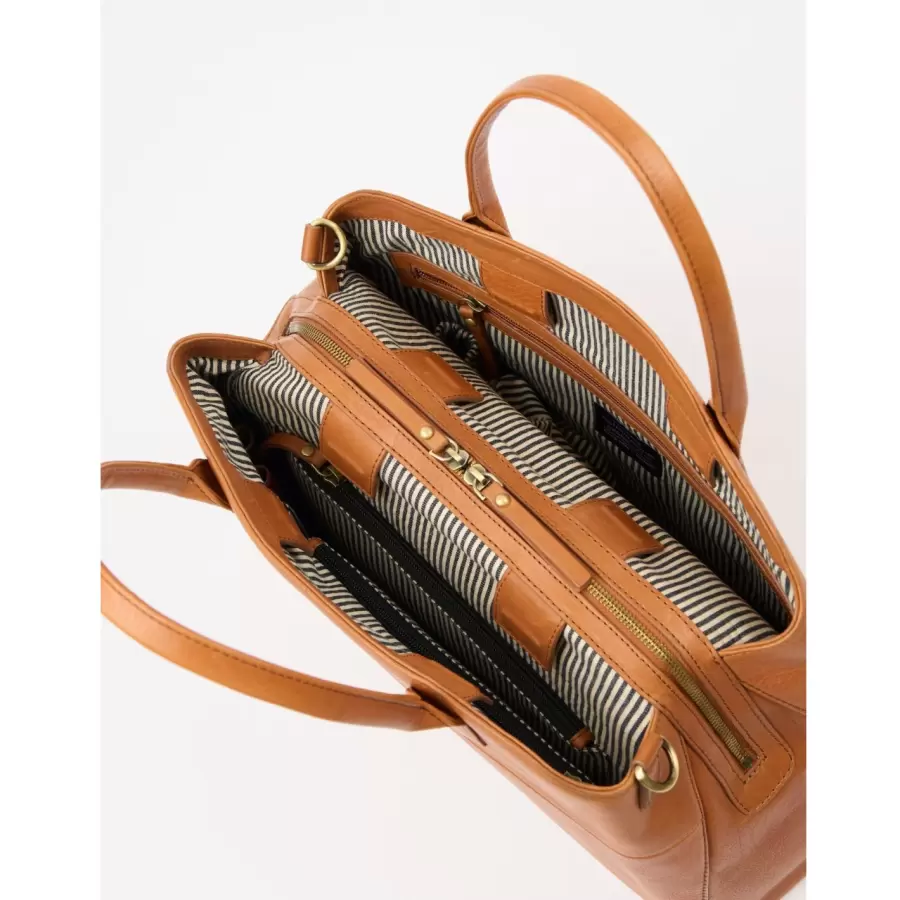 O My Bag - Arbejdstaske Rita Soft Grain Leather, Wild Oak