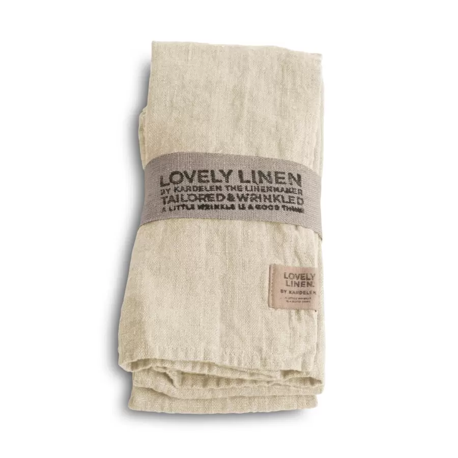 Lovely Linen - 4 stk. Hørservietter i sampak - vælg farve