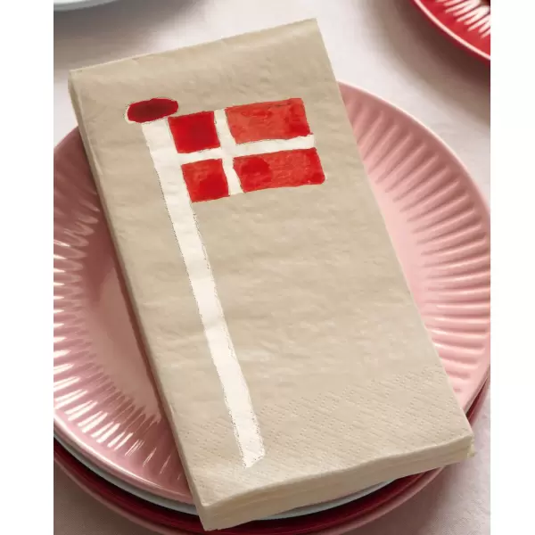 Ib Laursen - Papirserviet Dannebrog