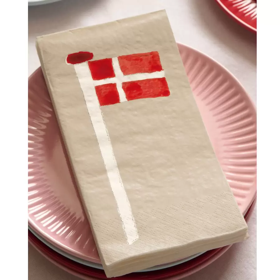 Ib Laursen - Papirserviet Dannebrog