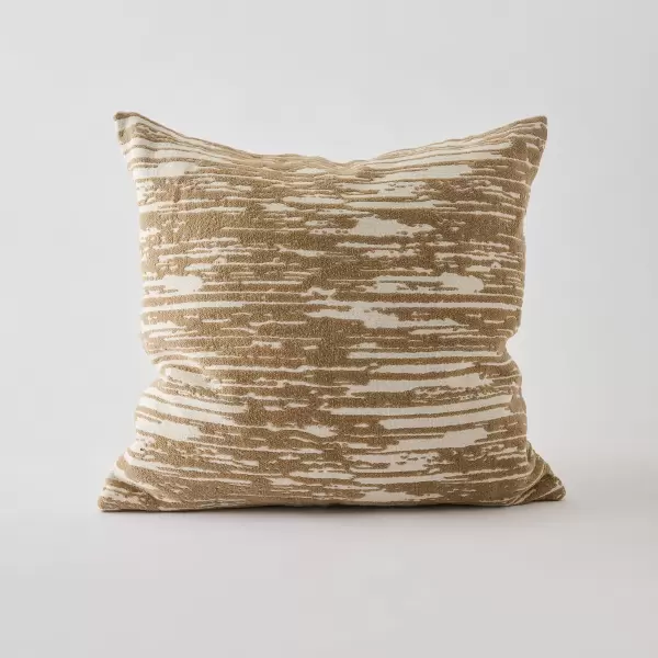 TELL ME MORE - Pudebetræk Celine, Dark Beige/Off White 50*50