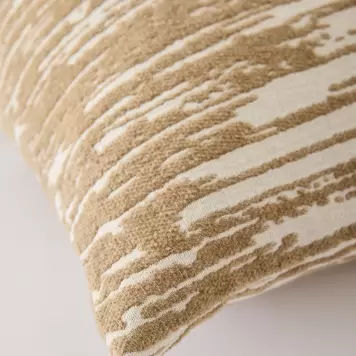 TELL ME MORE - Pudebetræk Celine, Dark Beige/Off White 50*50