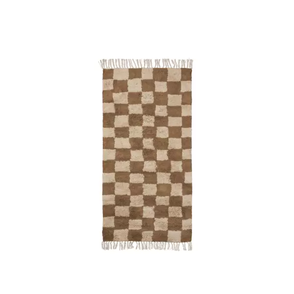 ferm LIVING - Mara vaskbart tæppe, Tan/Warm Sand 90*150