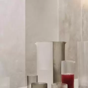 Ferm Living - 4 stk. Ripple Low Glasses, Klar