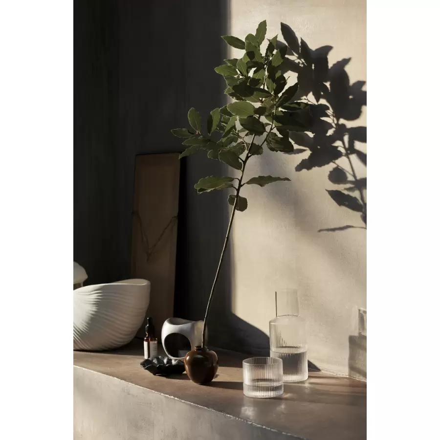 ferm LIVING - 4 stk. Ripple Low Glasses, Klar