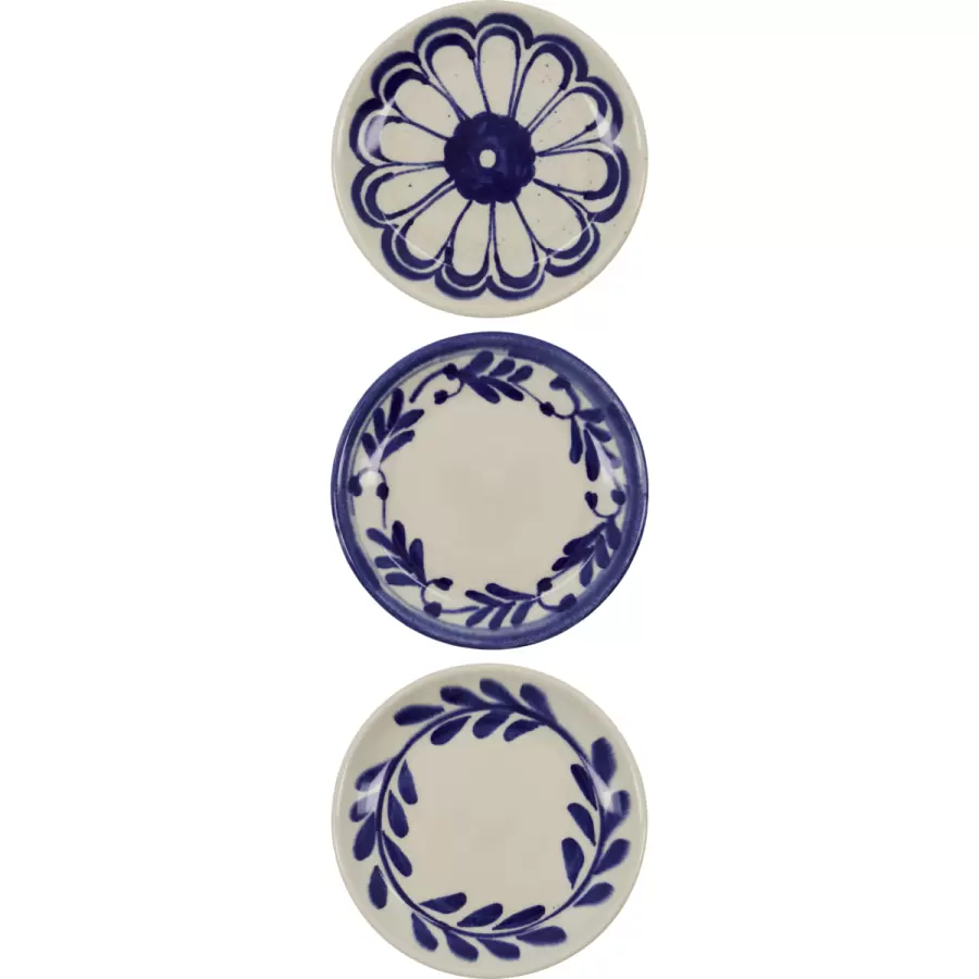 House Doctor - 3 små tallerkener Diva, Blå