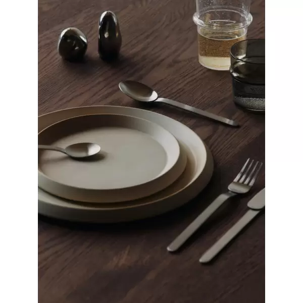 ferm LIVING - Stelo Bestik- Sæt med 4 dele - Brushed Stainless Steel