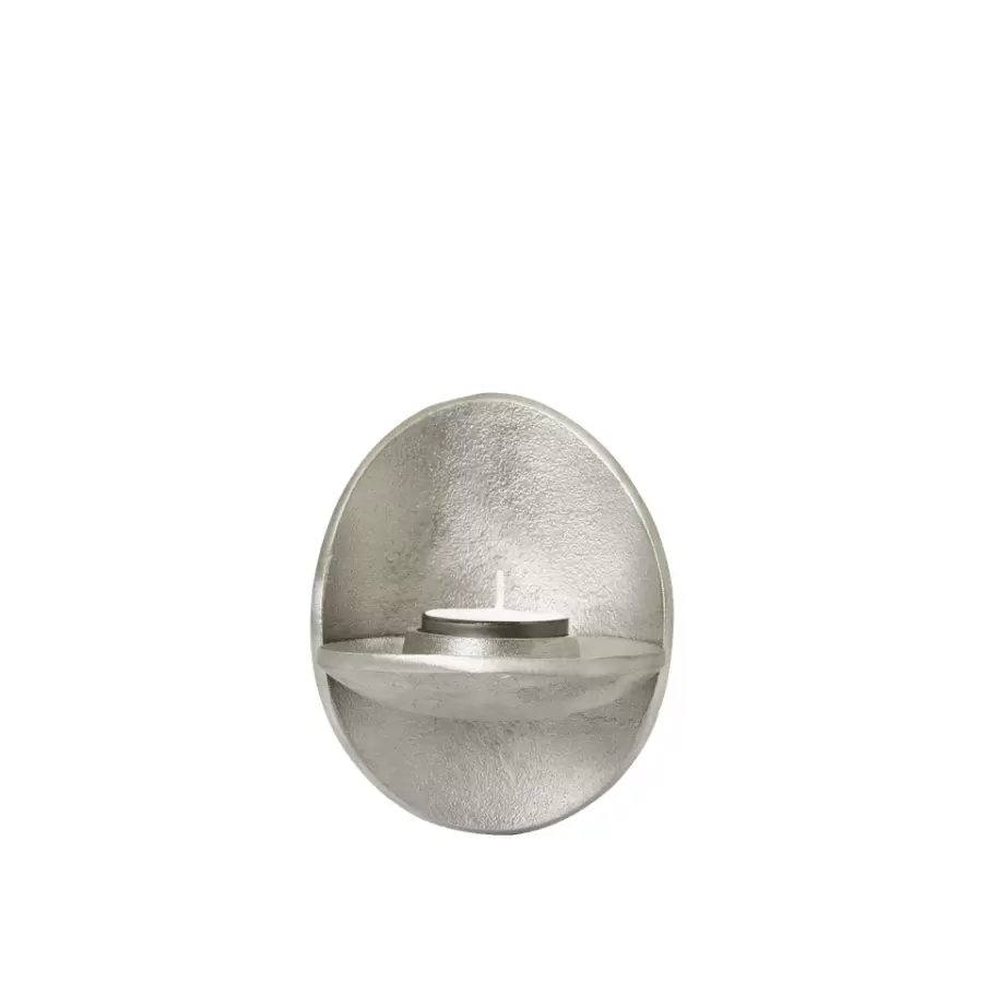 ferm LIVING - Agapé fyrfads væg-lysestage recycled Aluminium