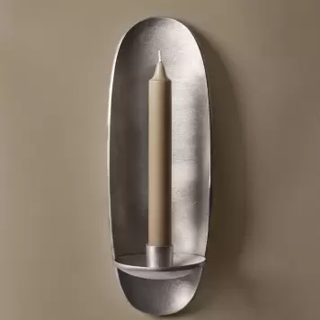 Ferm Living - Agapé Væglysestage, Kronelys Sølvfinish Ferm Living - Agapé Væglysestage, Kronelys Sølvfinish