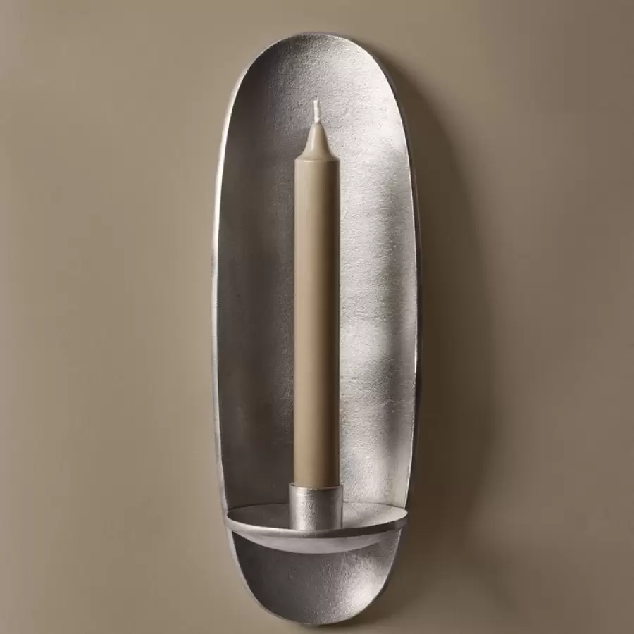 ferm LIVING - Agapé Væglysestage, Kronelys Sølvfinish