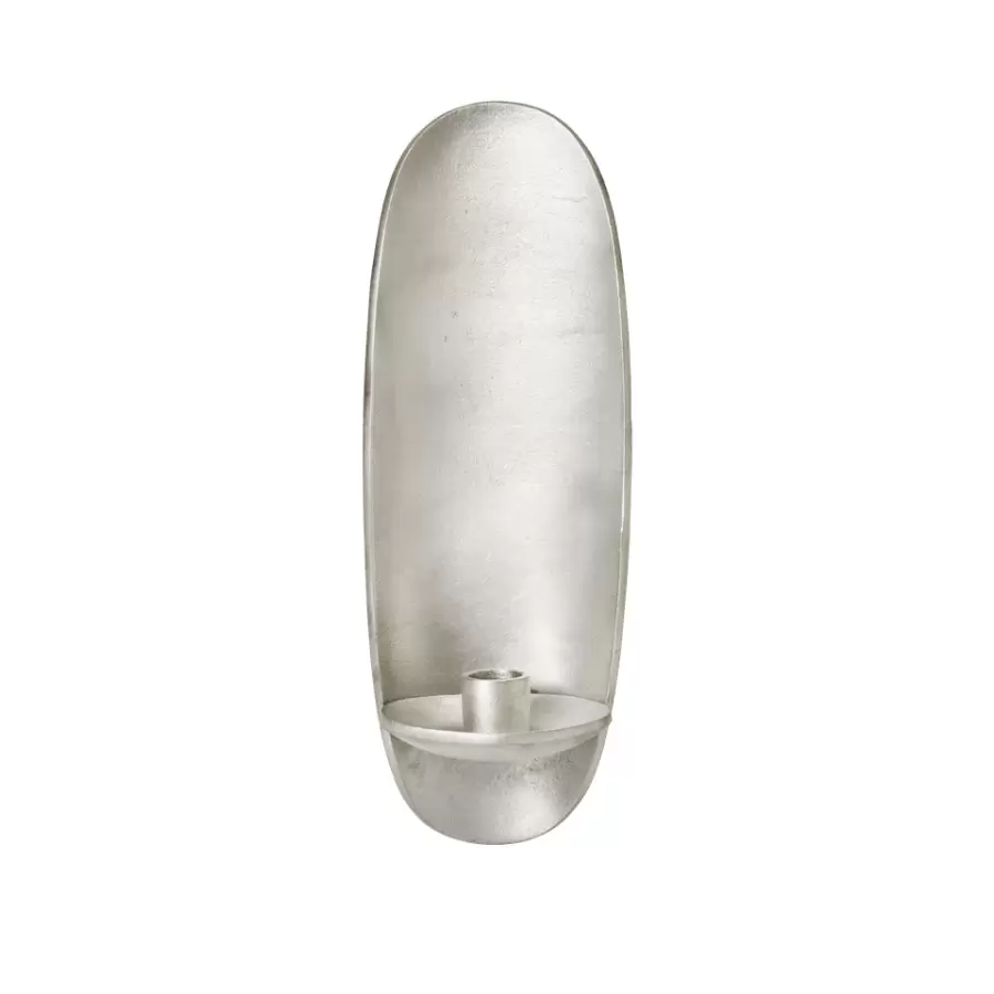 ferm LIVING - Agapé Væglysestage, Kronelys Sølvfinish