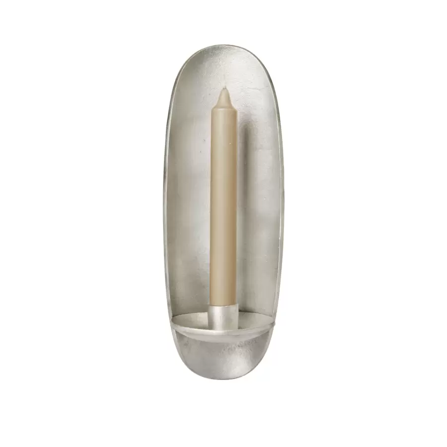 ferm LIVING - Agapé Væglysestage, Kronelys Sølvfinish