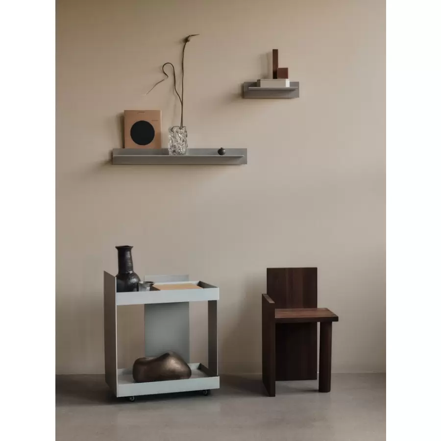 ferm LIVING - Lager væghylde - Single - 35 cm - Aluminium