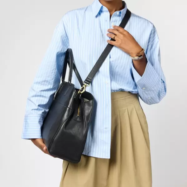 O My Bag - Arbejdstaske Rita Soft Grain Leather, Black