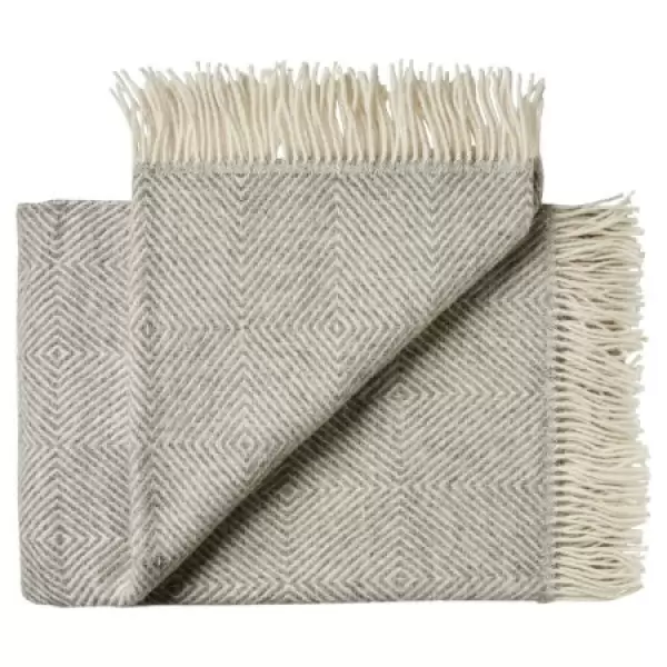 Silkeborg Uldspinderi - Plaid Fanø, Light Nordic Grey 140*240 