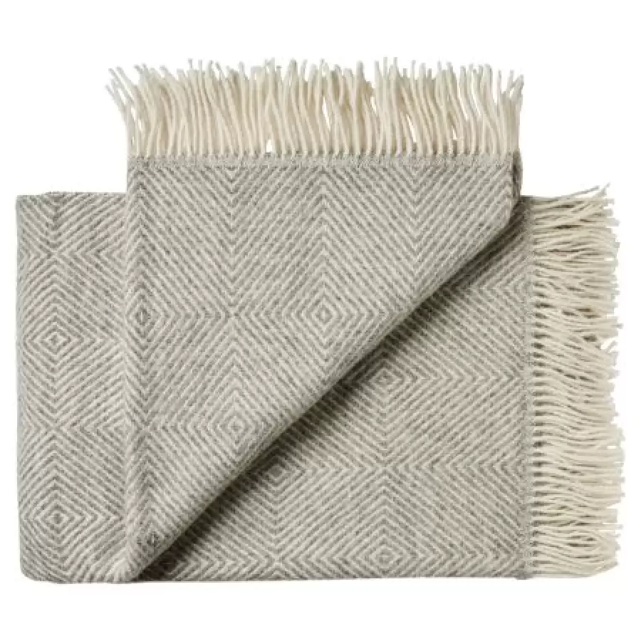 Silkeborg Uldspinderi - Plaid Fanø, Light Nordic Grey 140*240 