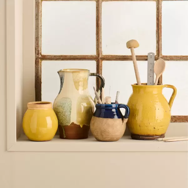 Ib Laursen - Vase Avignon, Mustard/Natur