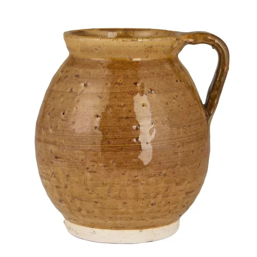 Ib Laursen - Vase m/hank Avignon, Rustik brun