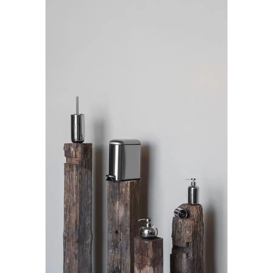 Mette Ditmer - LOTUS krom toiletbørste holder Ø10 x H21cm, Chrome