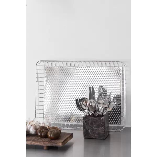 Mette Ditmer - LIFT bakke i krom W33,5 x L45,5 x H6 cm, Chrome