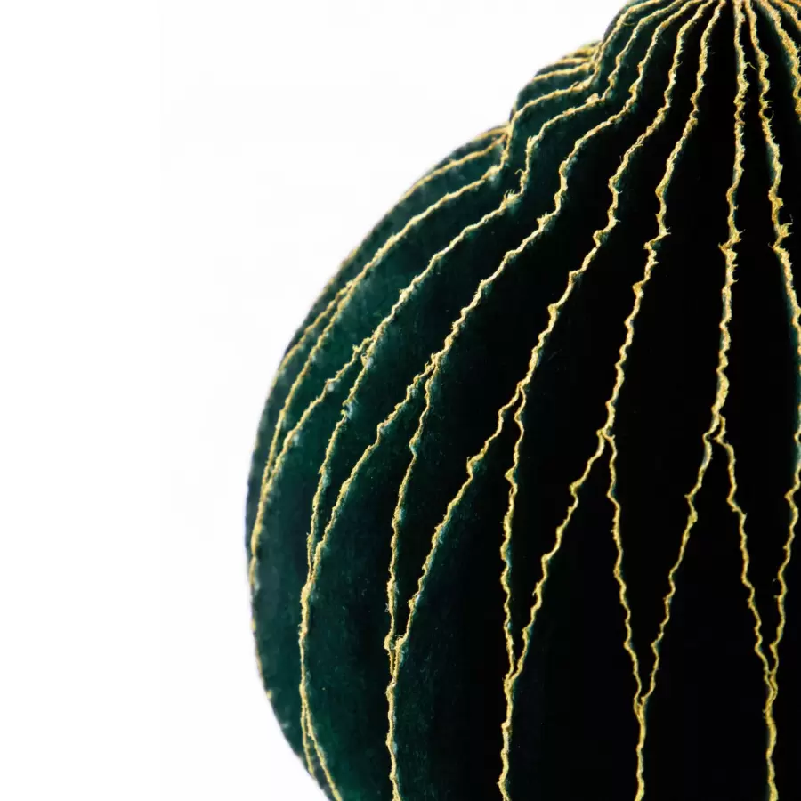 House Doctor - 4 Juleornamenter Alsta, Grøn/Gylden Ø:10