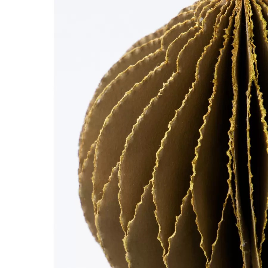 House Doctor - 4 Juleornamenter Alsta, Brun/Gylden Ø:10