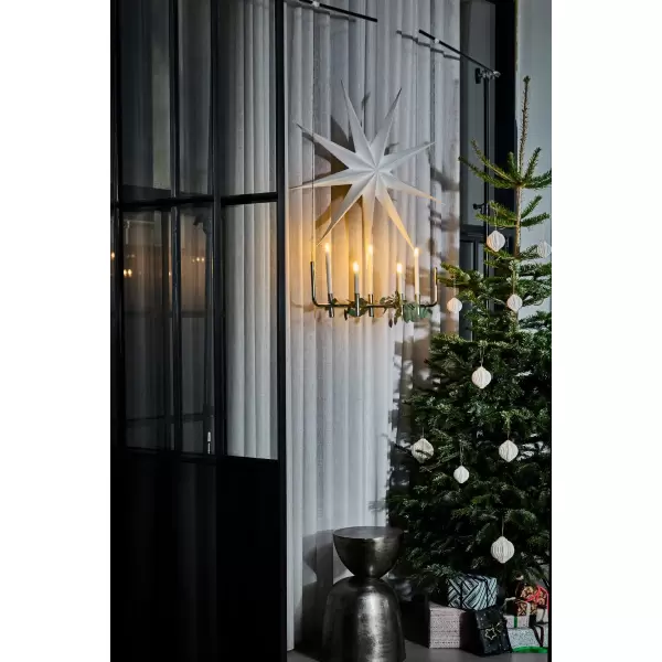 House Doctor - 4 Juleornamenter Alsta, Offwhite/Gylden Ø:10
