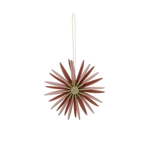 House Doctor - 6 Juleornamenter Stari, Rosa/Champagne