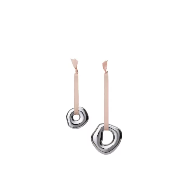 ferm LIVING - 2 ornamenter Orrith, Sølvfinish
