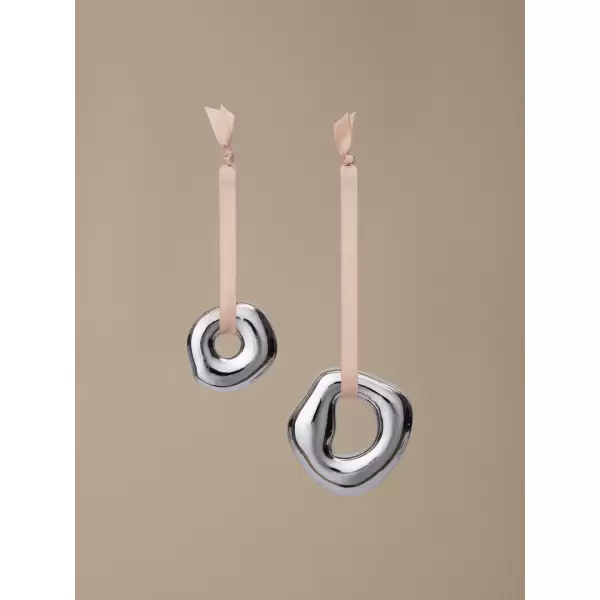 ferm LIVING - 2 ornamenter Orrith, Sølvfinish