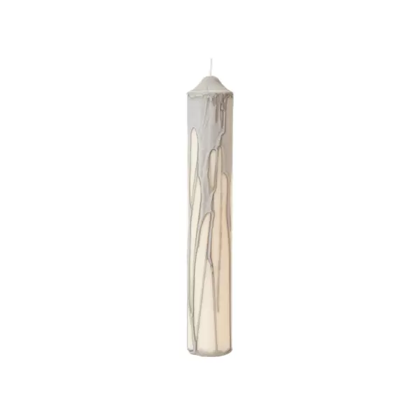 ferm LIVING - Bloklys Dryp, Warm Grey Ø:5*30