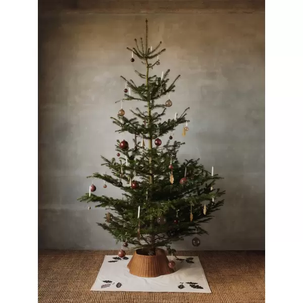 ferm LIVING - 4 stk i sæt -Oak Leaf Christmas Tree Holders, messing