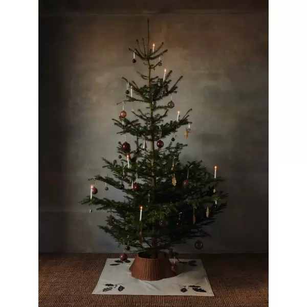 ferm LIVING - 4 stk i sæt -Oak Leaf Christmas Tree Holders, messing