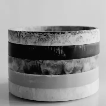 Ferm Living - Bakke Mist Tray Ø:20, Charcoal
