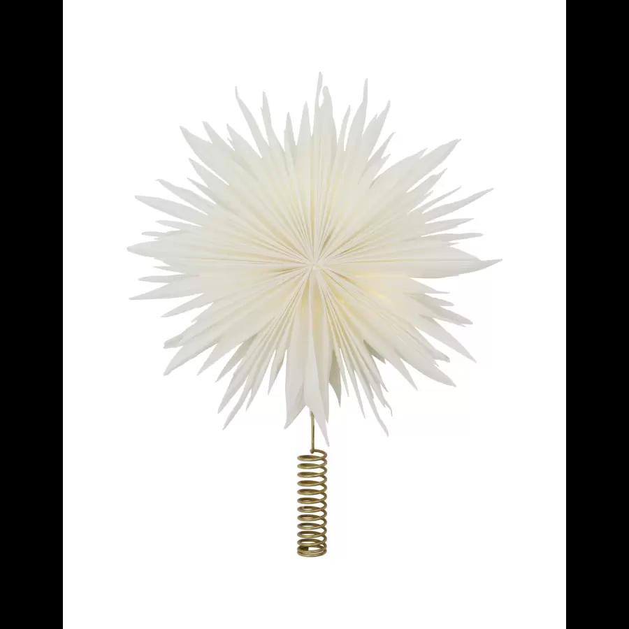 House Doctor - Top star w. LED, HDGant, Hvid;Messingfinish