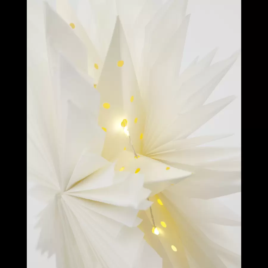 House Doctor - Top star w. LED, HDGant, Hvid;Messingfinish