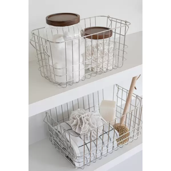 Mette Ditmer - STORE-IT basket, medium W26 x L37 x H20 cm, Chrome