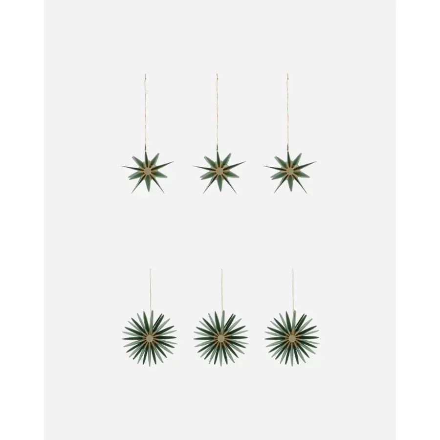 House Doctor - Christmas ornaments, Stari Green;Champagne
