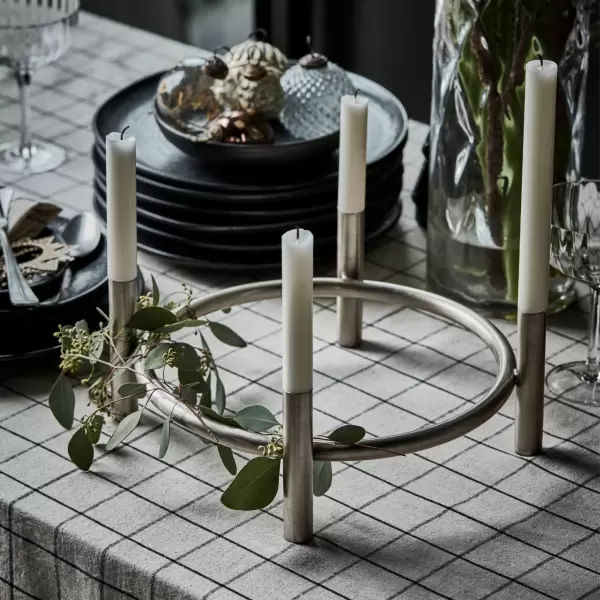 House Doctor - Candle holder, HDMaxi, Advent, antik sølv