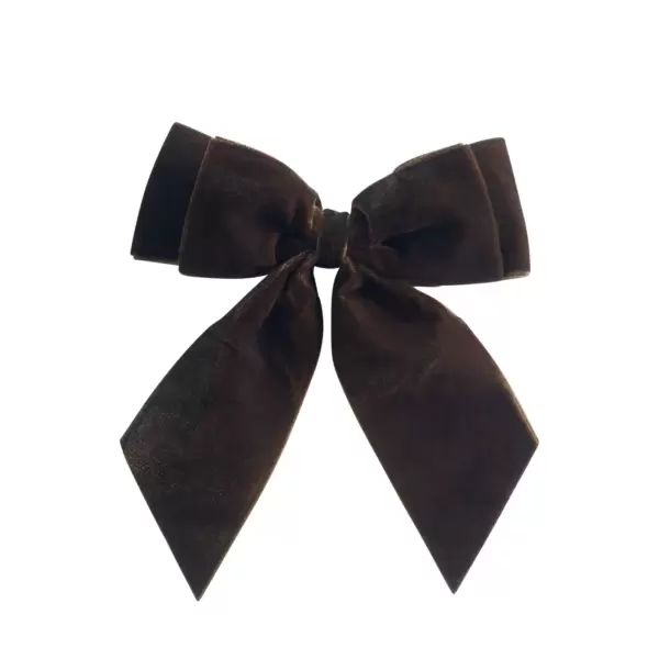 TineK Home - Julesløjfe, velour, 15x13 cm, mocca