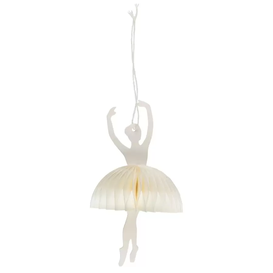 Ib Laursen - Papirklip Ballerina Relevé, Hvid