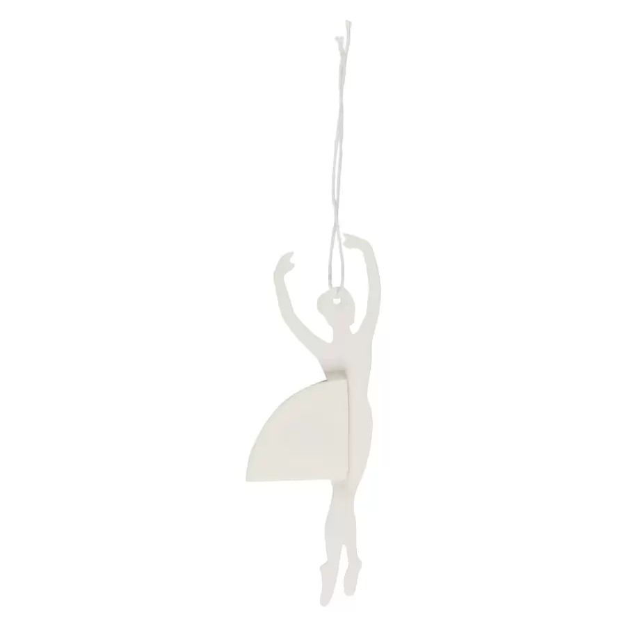 Ib Laursen - Papirklip - Ballerina i releve-position hvid