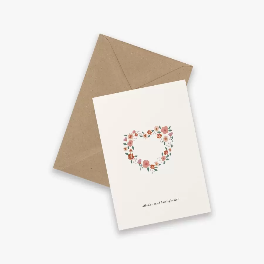 KARTOTEK - Greeting Card - Kærlighedskrans